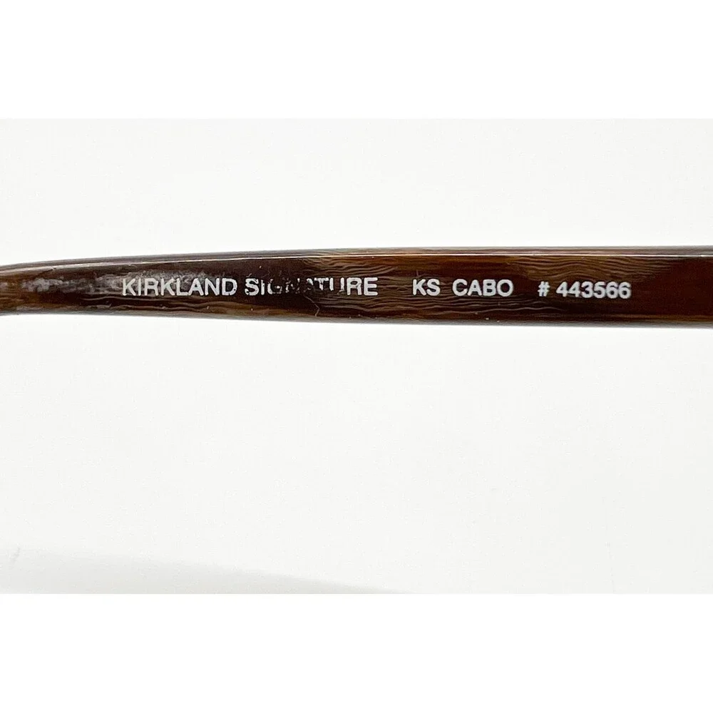 Kirkland Signature Eyeglasses Womens Amber Brown Italy KS Cabo 50-19-130